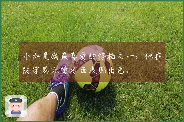 小加是我最喜爱的搭档之一，他在防守恩比德方面表现出色。