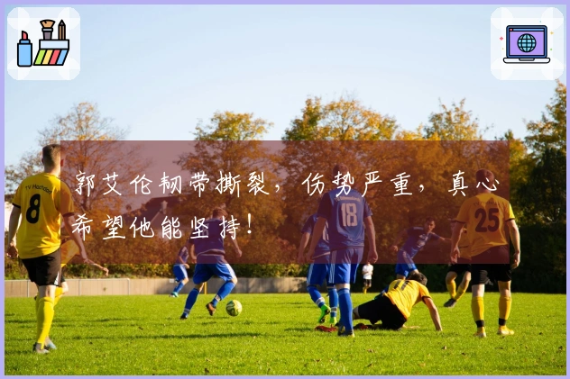 郭艾伦韧带撕裂，伤势严重，真心希望他能坚持！